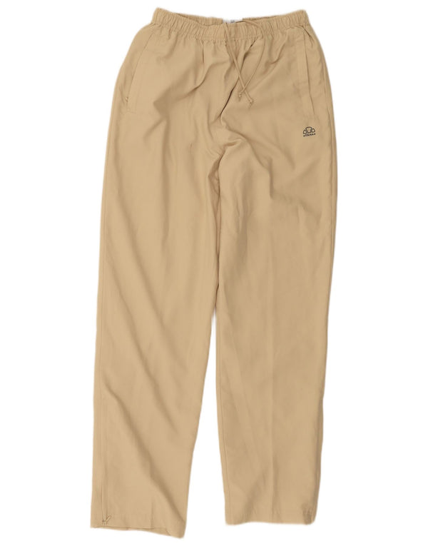 Ellesse Calça Chino Feminina Reta UK 12 Médio W24 L29 Poliéster Bege