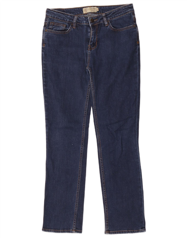 Fat Face Jeans Slim Feminino Reino Unido 10 Pequeno W28 L29 Azul Marinho