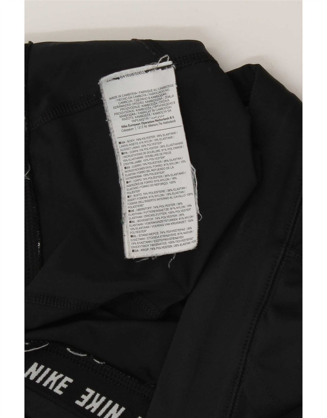 Leggings Nike Dri Fit Crop Femininas UK 12 Médio Preto Poliéster