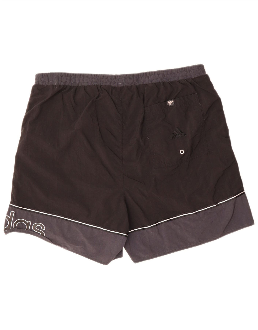 Adidas Mens Graphic Swimwear XL Preto Colorblock Poliéster