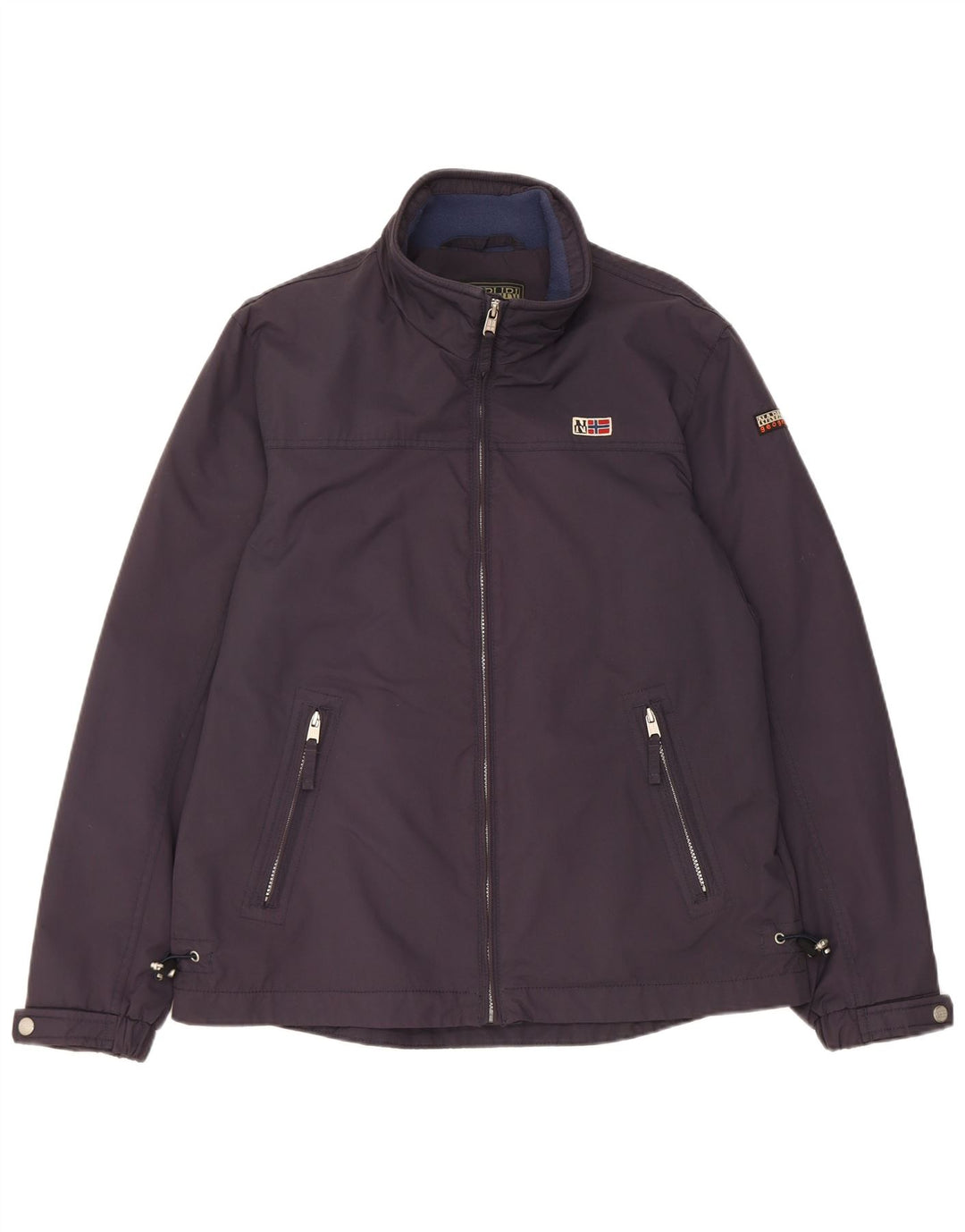 Jaqueta de chuva masculina Napapijri Geographic UK 40 grande azul marinho poliamida