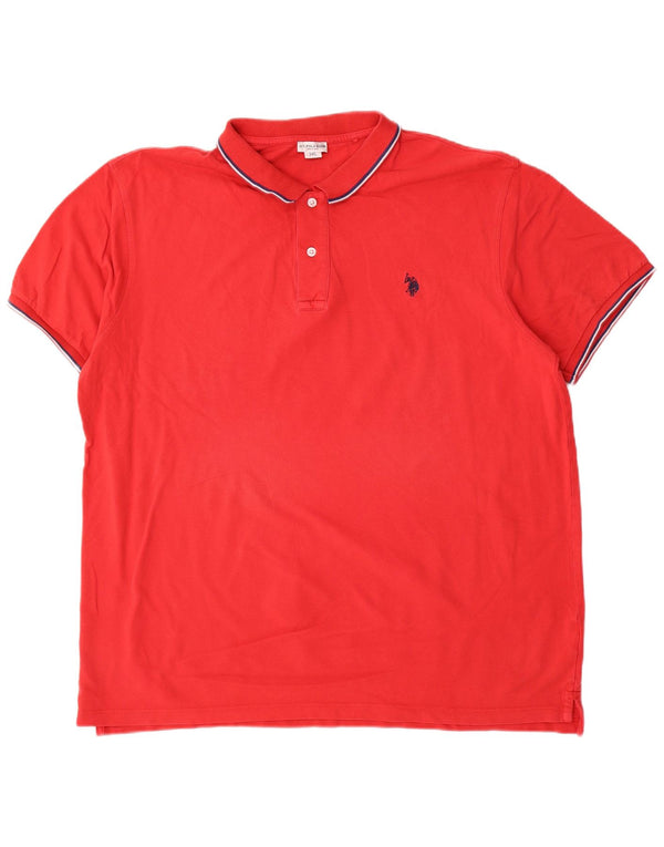 US Polo Assn. Camisa masculina 3XL algodão vermelho