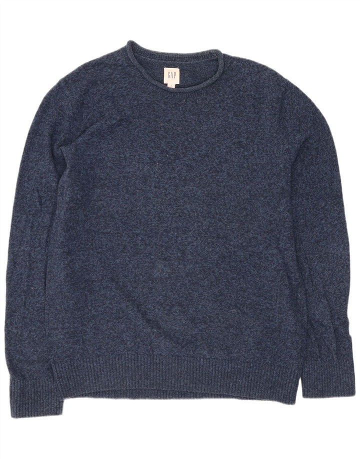 Suéter masculino Gap com gola canoa e algodão azul marinho médio