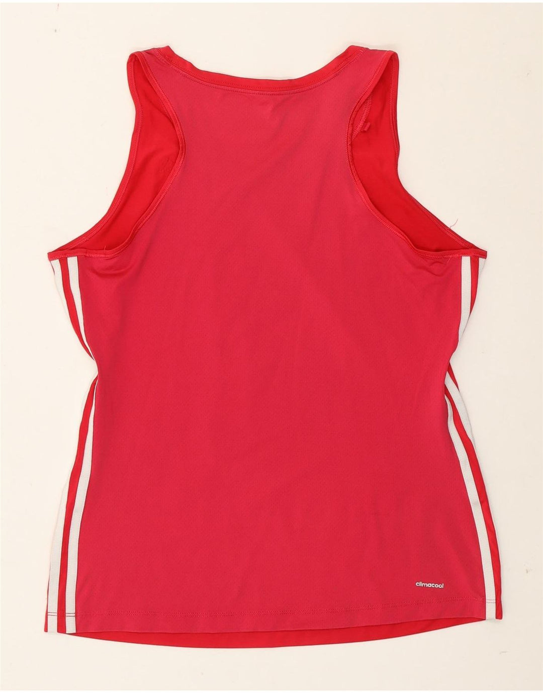 Adidas Feminino Climacool Vest Top UK 16/18 Grande Rosa Poliéster