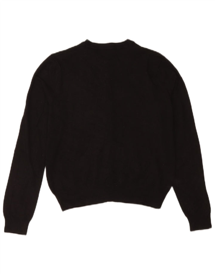 Suéter cardigã feminino Marks & Spencer Reino Unido 12 viscose preta média