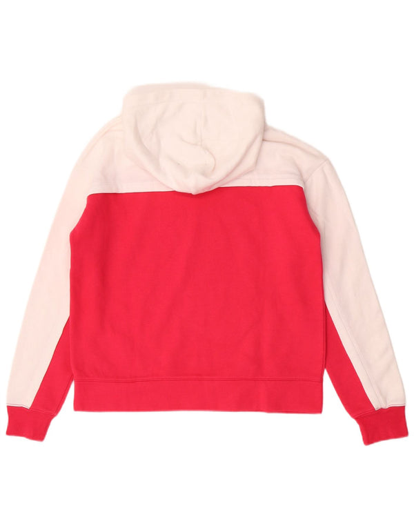 Jumper com capuz gráfico feminino Champion 15-16 anos 2XL rosa colorblock