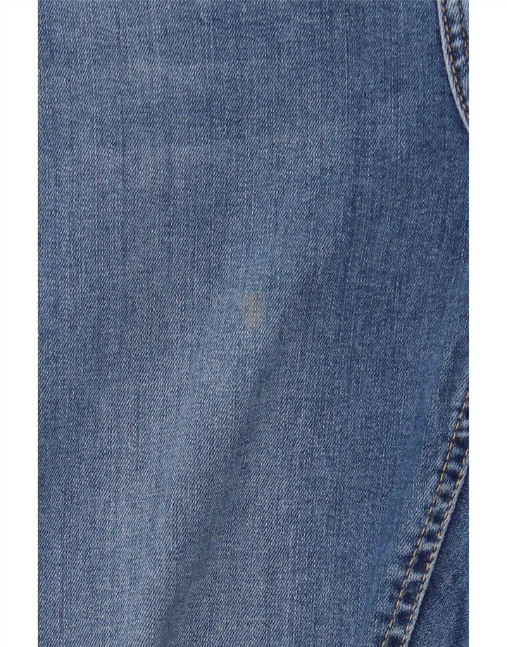 Topshop feminino Jamie Flared Jeans W30 L32 algodão azul