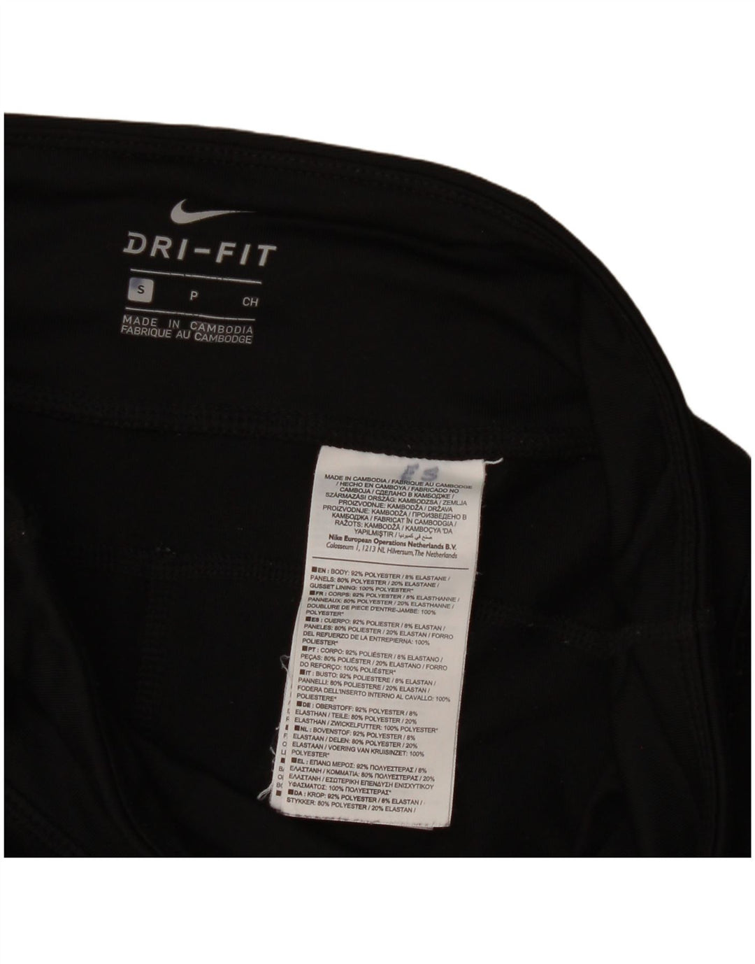 Leggings Nike Dri Fit Feminino UK 8 Pequeno Poliéster Preto