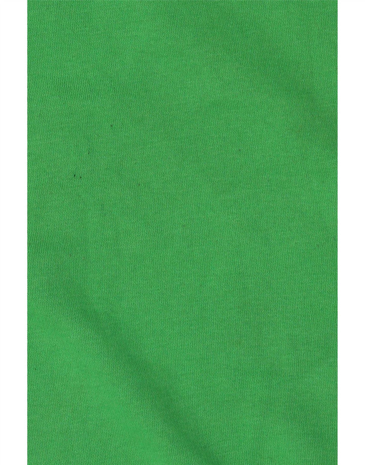 Zara Womens Crop Oversized Sweatshirt Jumper UK 10 Pequeno Poliéster Verde