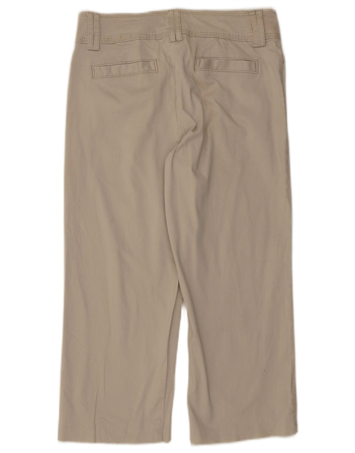 LEE Calça Capri Feminina Natural Fit Reta US 6 Médio W30 L21 Cinza