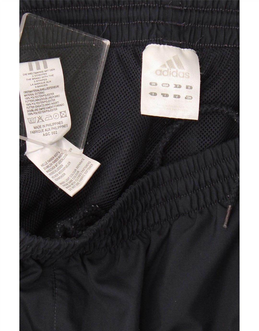 Calças de treino masculinas ADIDAS XL azul marinho poliéster