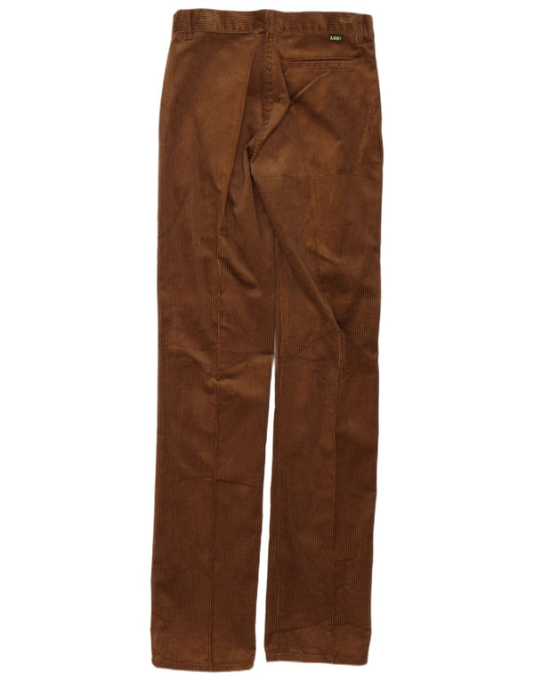 Calça masculina reta de veludo cotelê Lee W30 L36 algodão marrom