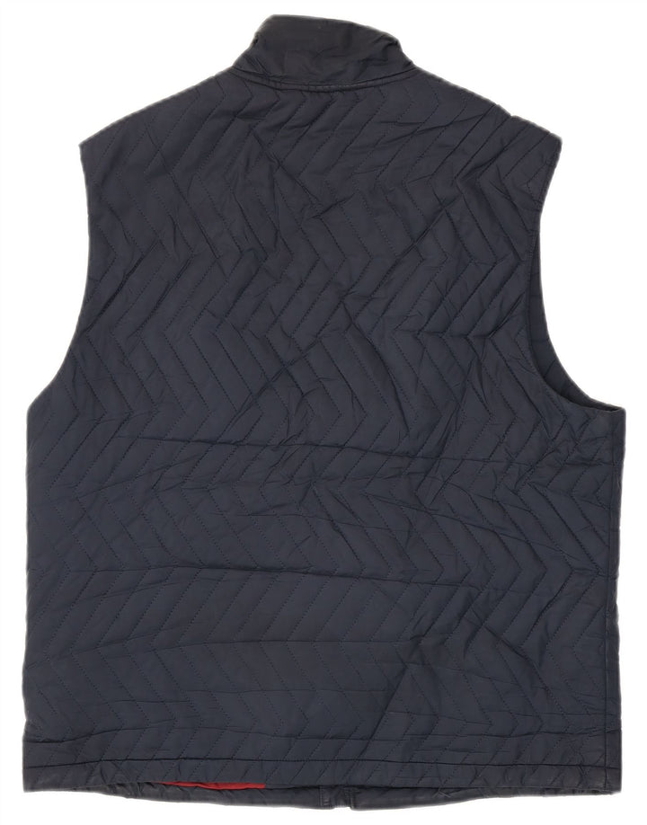 Colete acolchoado masculino Penguin UK 40 grande poliéster azul marinho