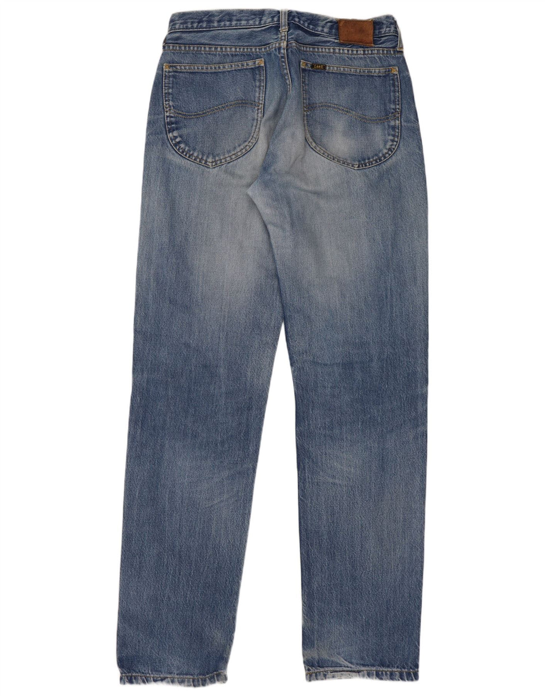 Lee Mens Straight Jeans W33 L34 Azul Algodão
