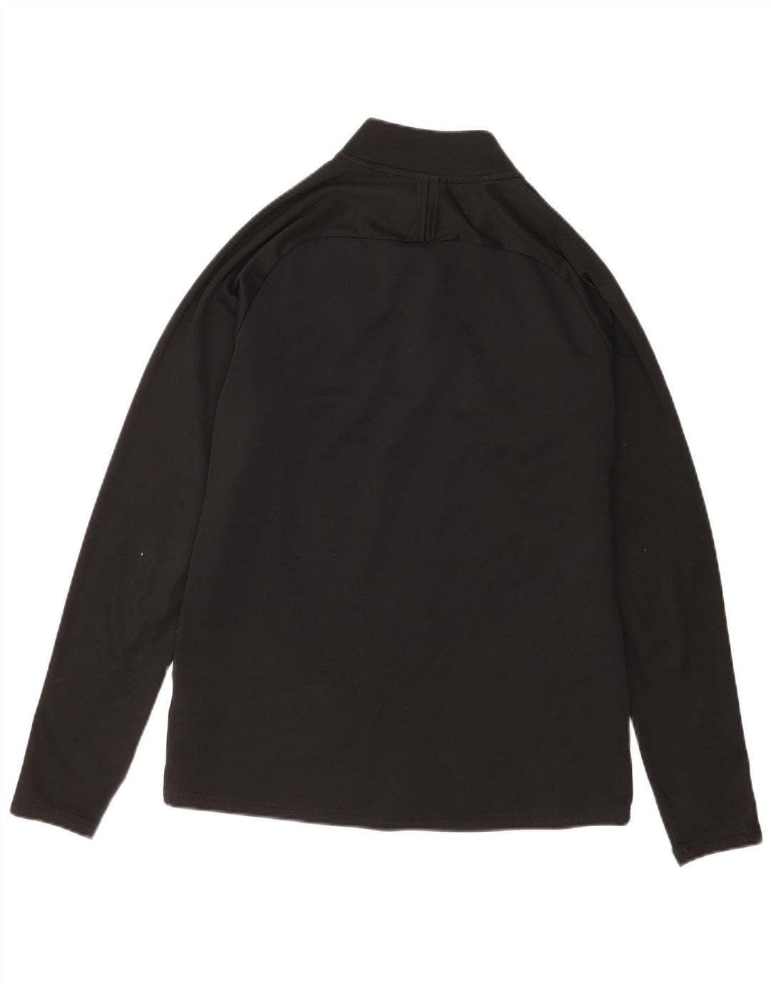 Nike Mens Dri Fit Zip Neck Pullover Treino Top Médio Preto Colourblock