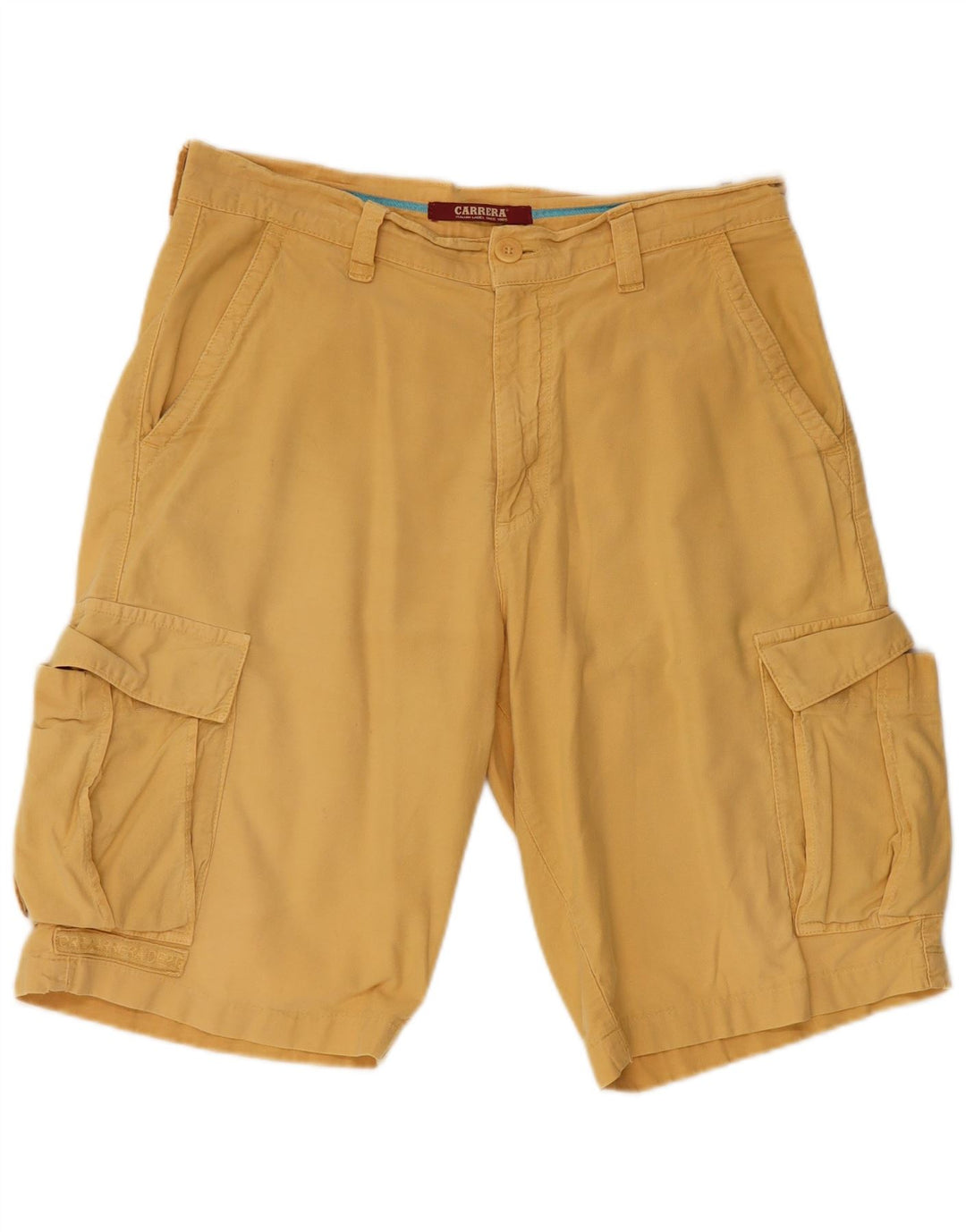 CARRERA Mens Cargo Shorts IT 46 Pequeno W31 Algodão Amarelo