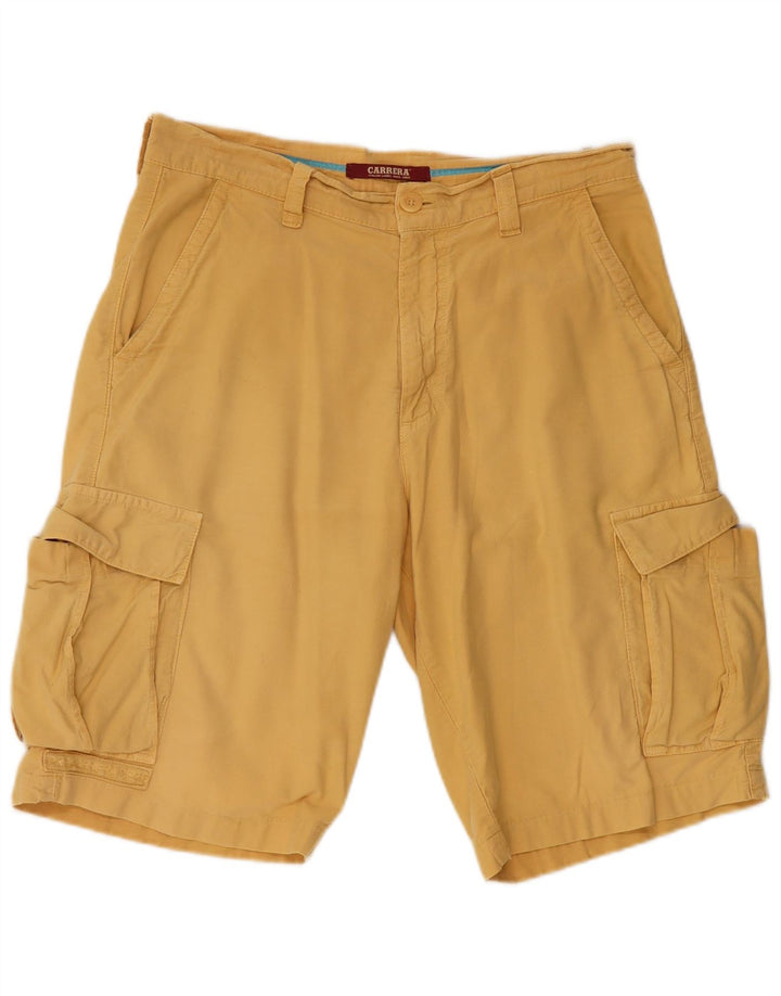 CARRERA Mens Cargo Shorts IT 46 Pequeno W31 Algodão Amarelo