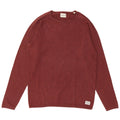 Suéter masculino Jack & Jones com gola redonda, algodão médio Borgonha