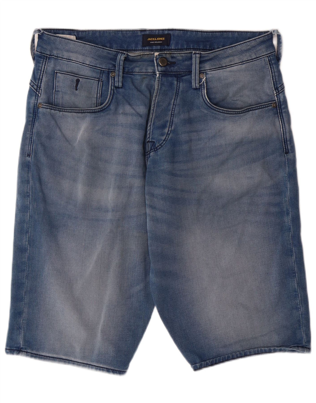 Shorts jeans masculino JACK & JONES médio W32 algodão azul