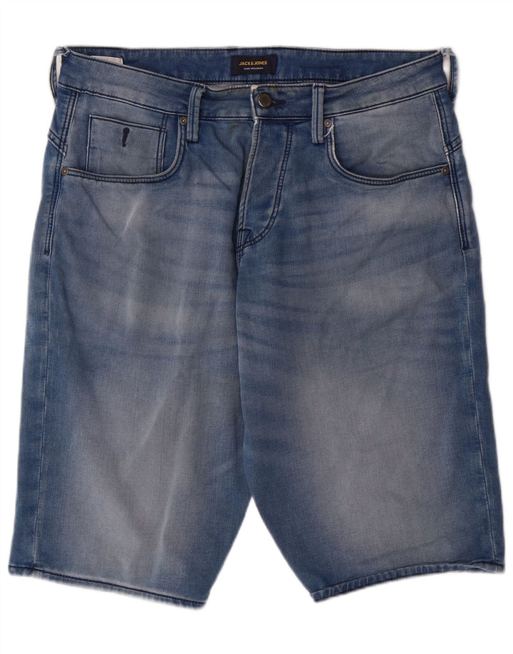 Shorts jeans masculino JACK & JONES médio W32 algodão azul