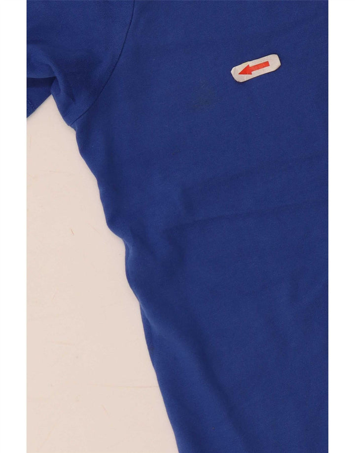 Nike Mens Dri Fit Camiseta Top Médio Algodão Azul