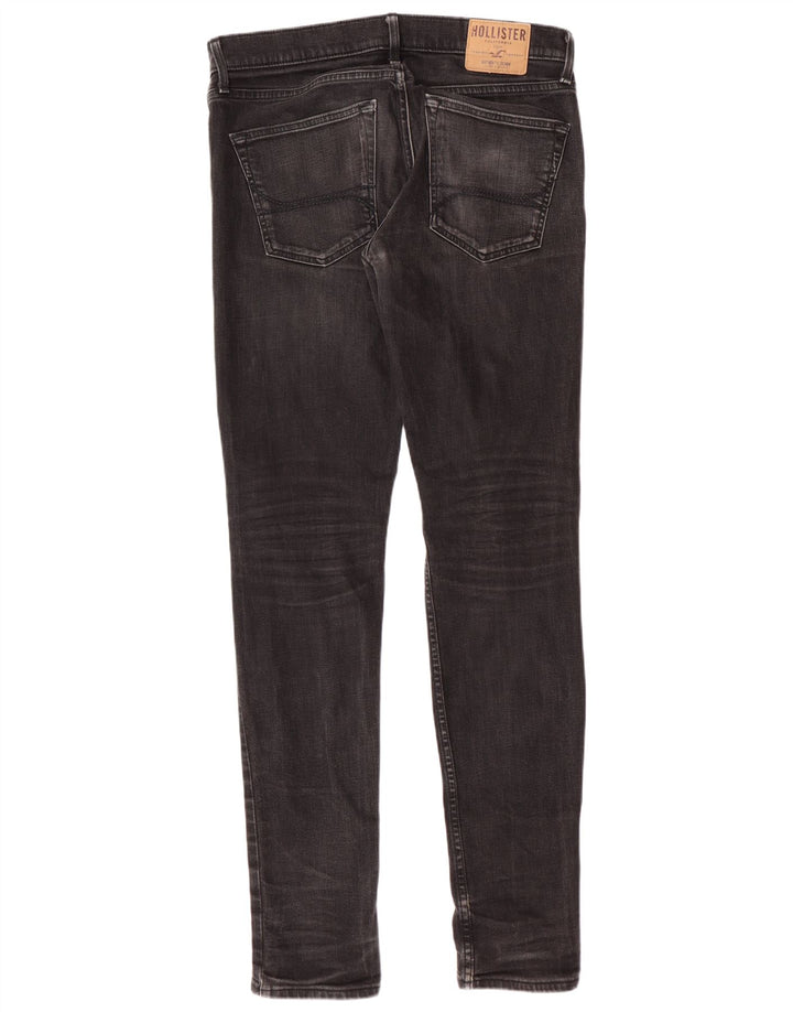 Calça jeans skinny masculina HOLLISTER W32 L34 algodão preto