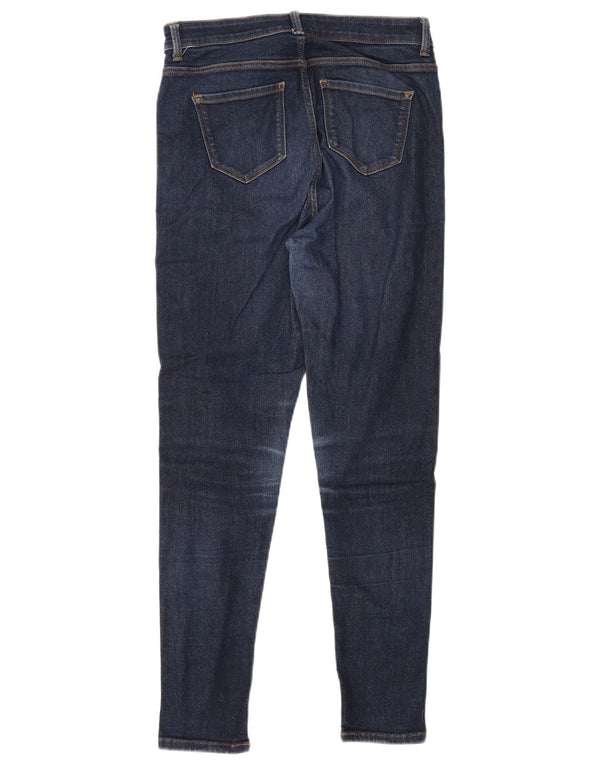 Jeans skinny feminino Marks & Spencer Reino Unido 10 pequeno W28 L27 azul marinho