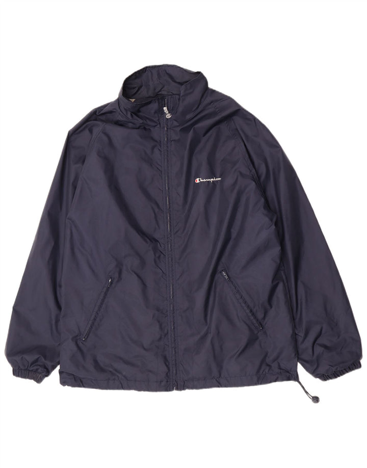 Jaqueta de chuva masculina Champion UK 40 grande azul marinho poliamida