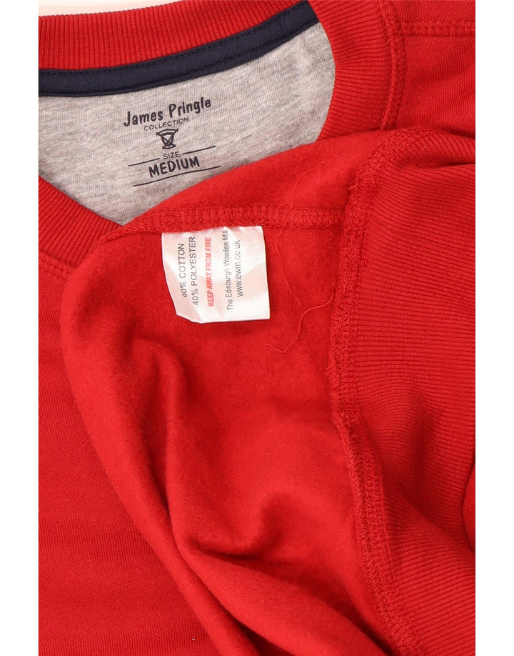 James Pringle moletom masculino jumper médio algodão vermelho