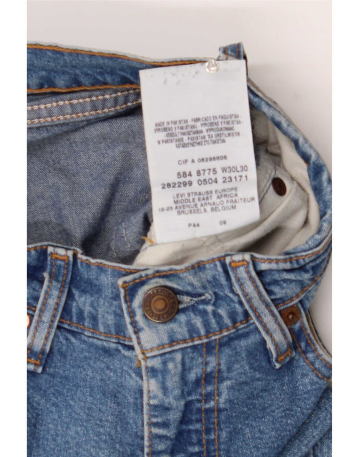 Calça jeans feminina Bootcut Levi's W30 L30 azul algodão