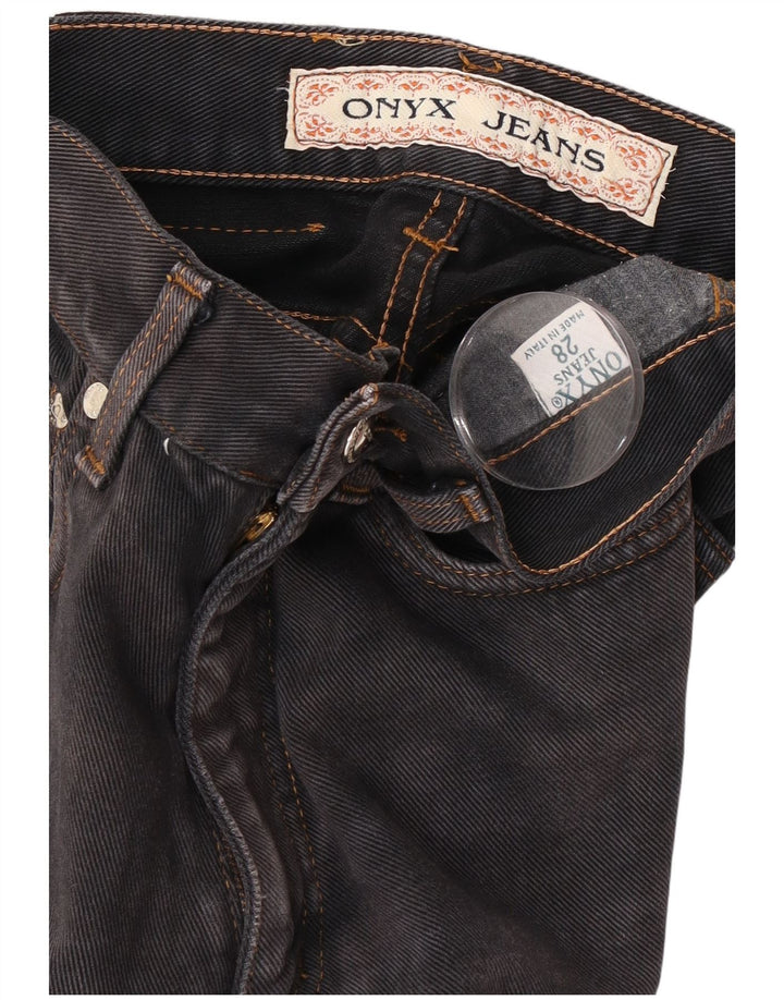 Calça jeans feminina Onyx W28 L31 algodão preto
