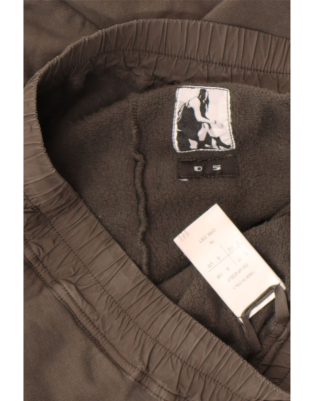 Saia maxi feminina Rick Owens pequena W28 algodão cinza