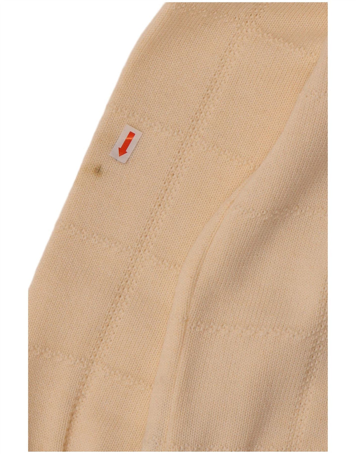 Suéter cardigã feminino Aspa EU 48 2XL bege poliacrílico