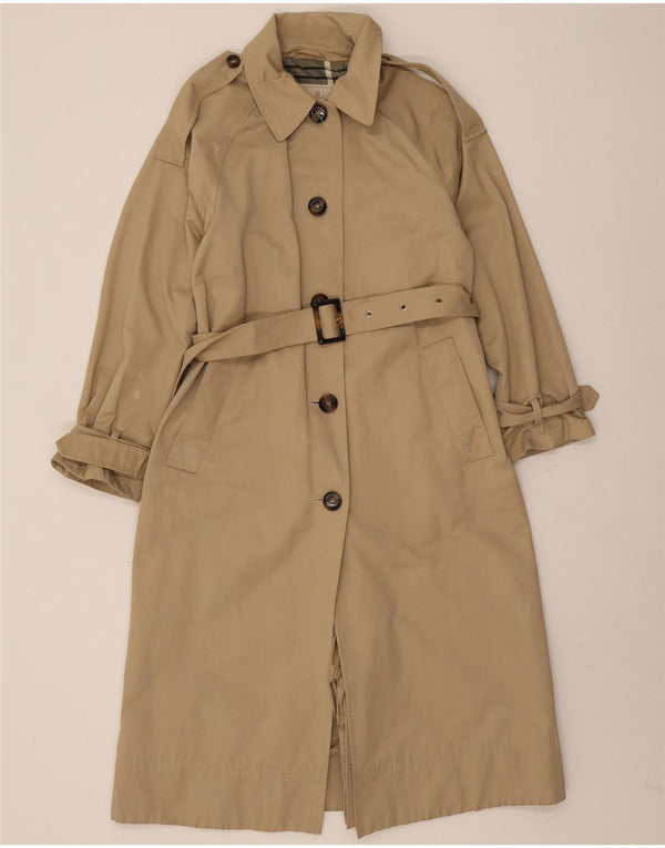 Casaco impermeável feminino grande Barbour Reino Unido 8 pequeno bege
