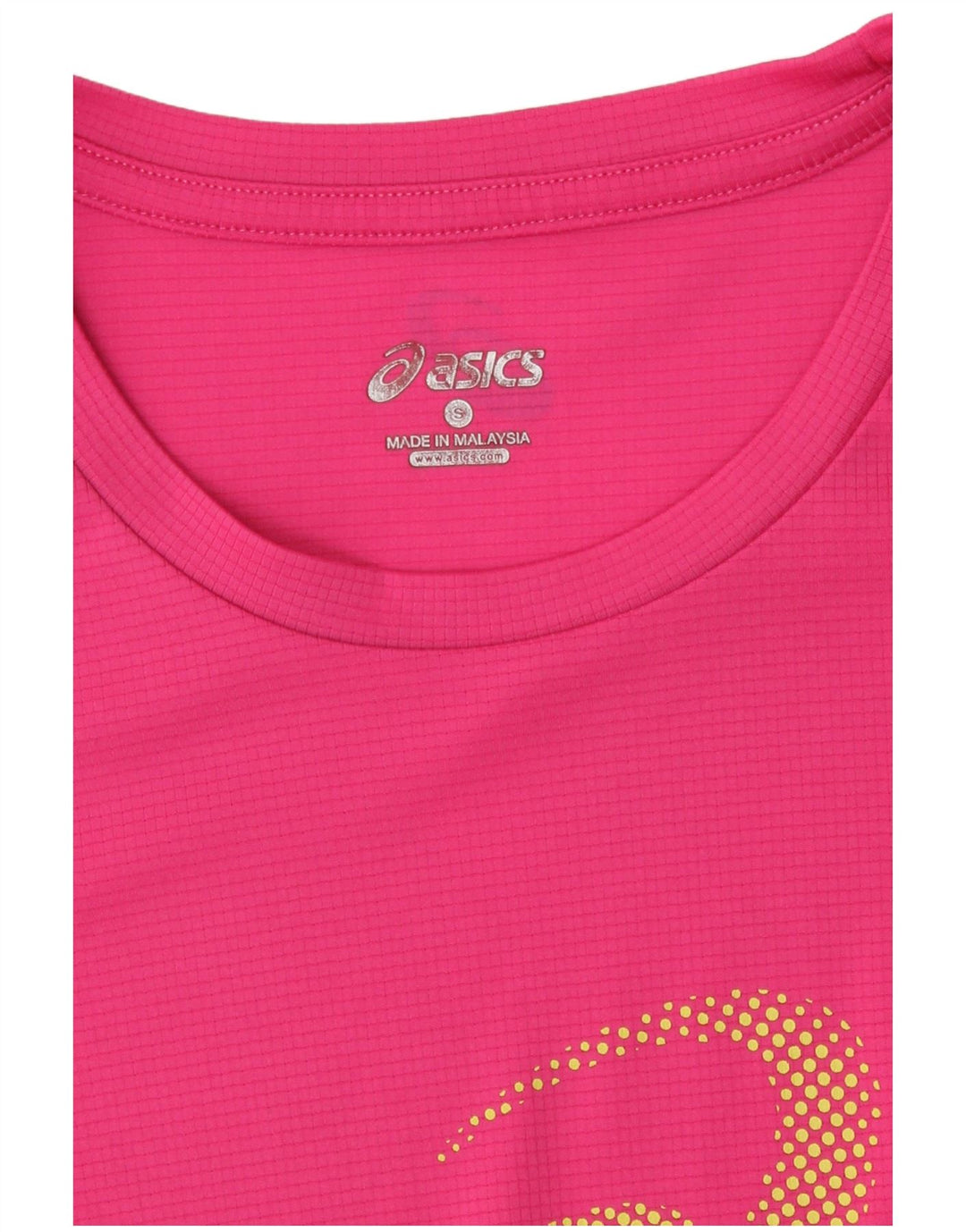 Camiseta Asics Feminina Graphic Top UK 10 Pequena Rosa