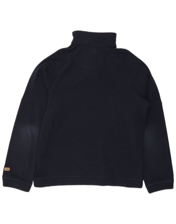 Poliéster médio dos azuis marinhos da camisola animal da ligação em ponte do pescoço do botão dos homens