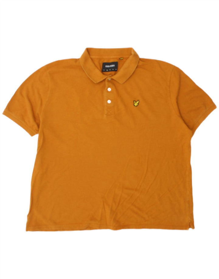 Camisa polo masculina Lyle & Scott 2XL algodão laranja