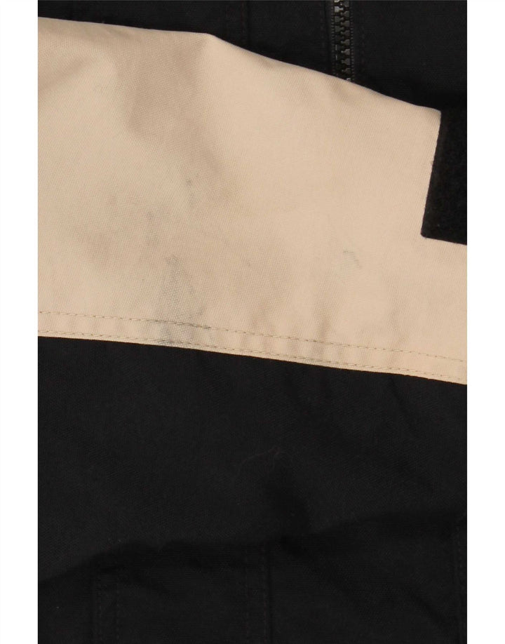 Jaqueta corta-vento masculina Camel Active com capuz UK 38 bloco colorido preto médio