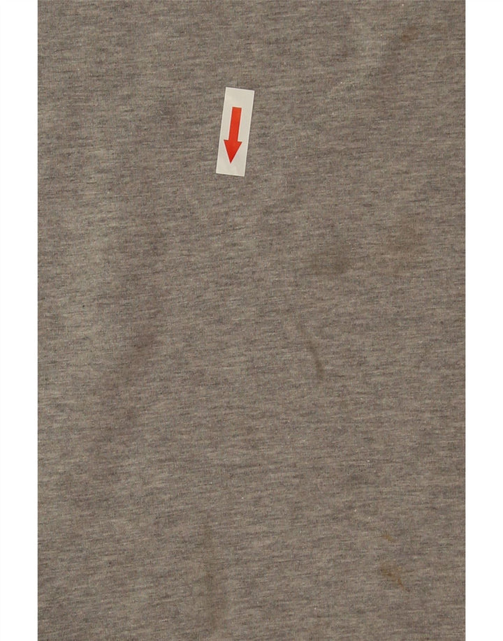 Camiseta gráfica masculina Nike grande algodão colorblock cinza