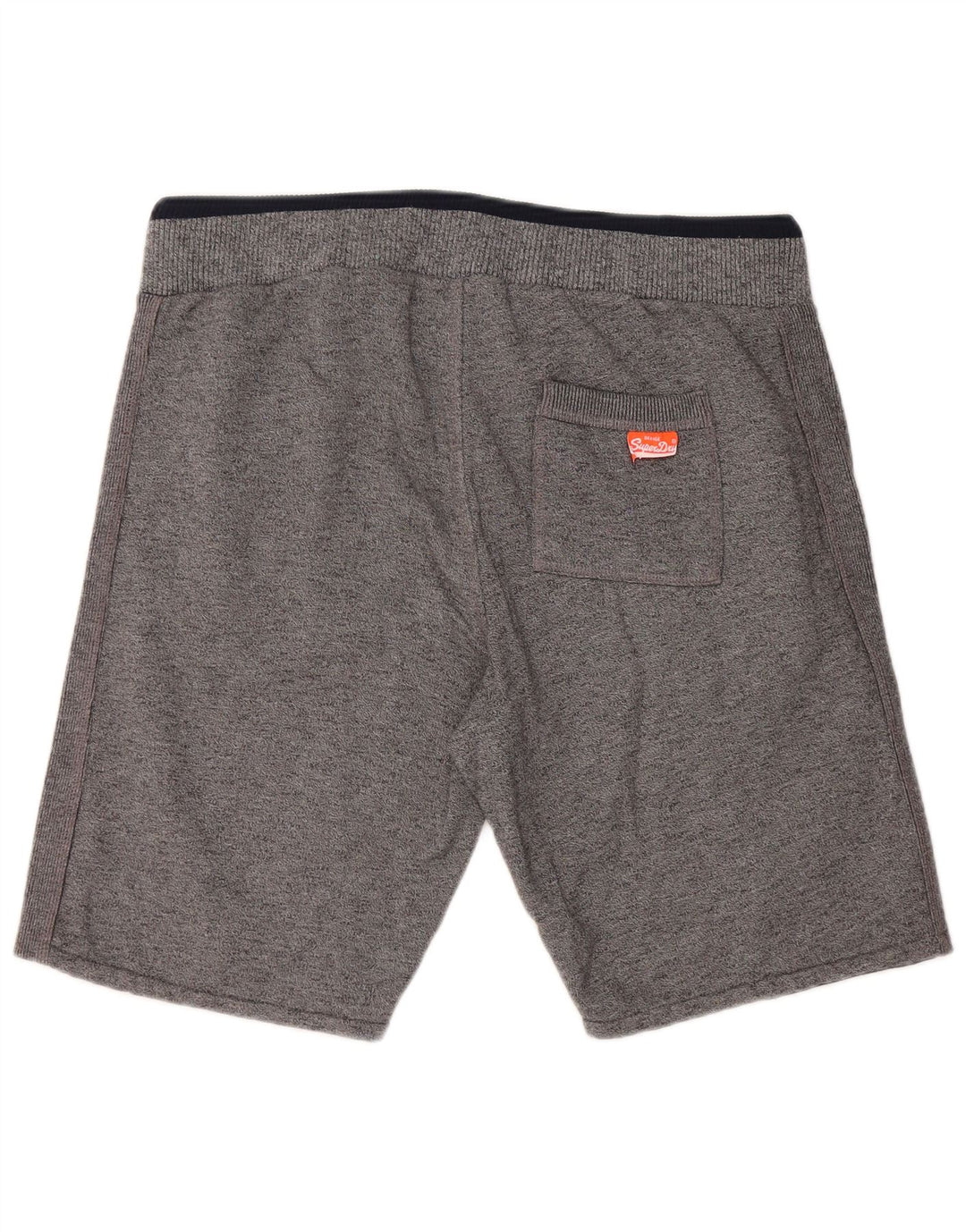 Shorts esportivos masculinos SUPERDRY Slim Fit grande algodão cinza
