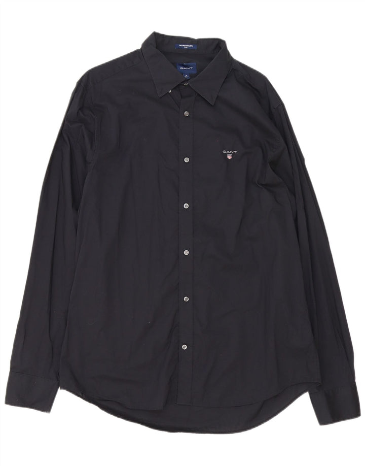 Camisa masculina Gant tamanho 43/44 17 1/2 XL algodão preto