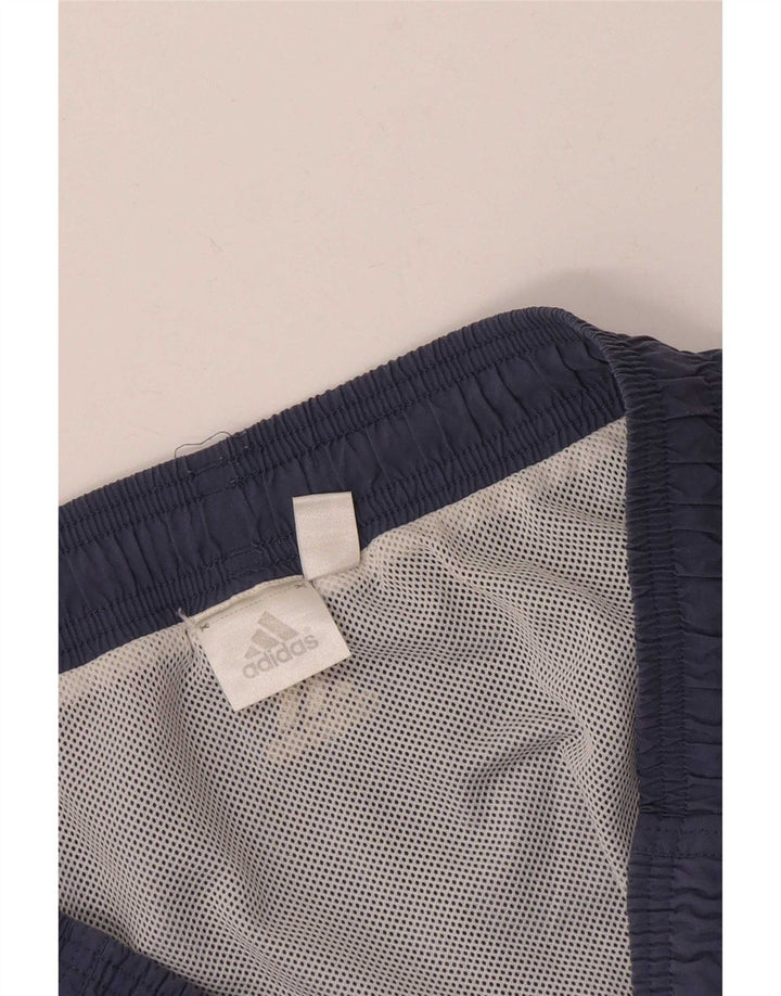 Shorts esportivos masculinos Adidas grandes azul marinho