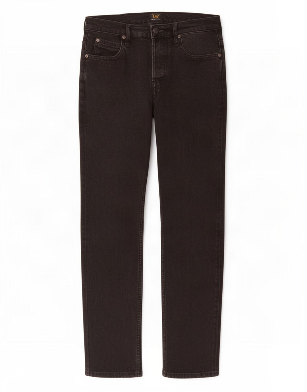 Lee Womens Powell Slim Jeans W30 L32 Algodão Preto