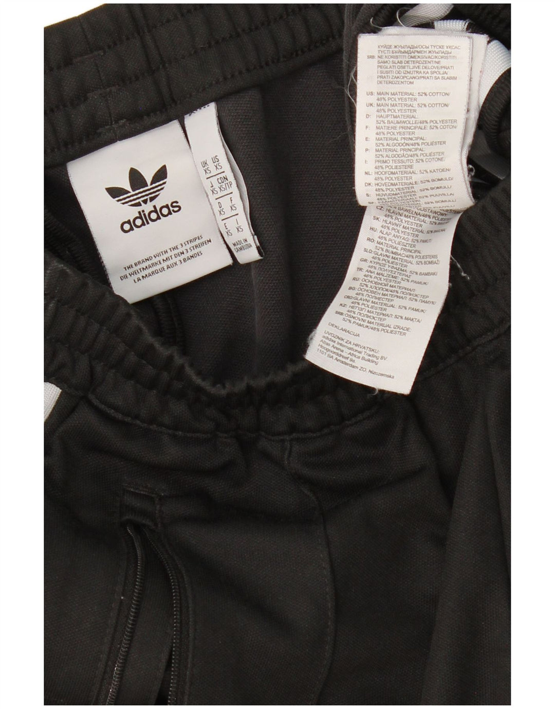 Calças de treino masculinas ADIDAS XS preto algodão
