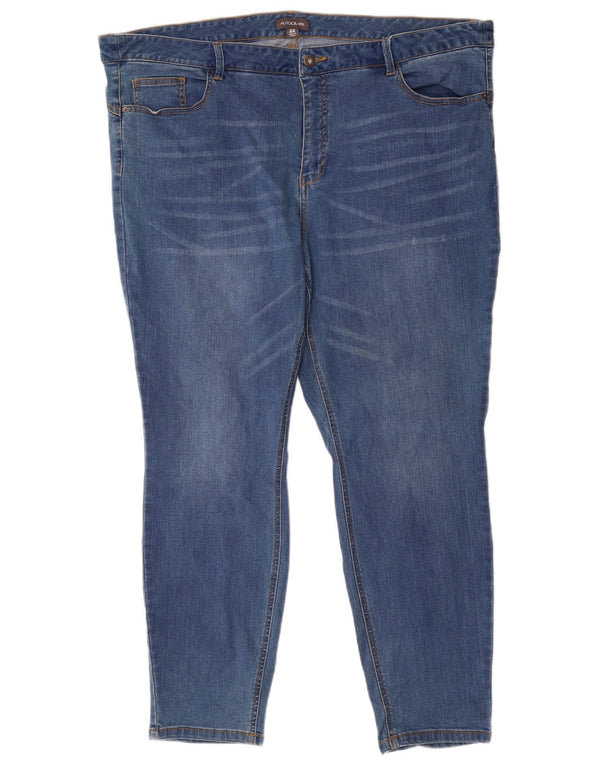 Calça Jeans Marks & Spencer Autograph Skinny UK 22 3XL W44 L28 Azul Algodão