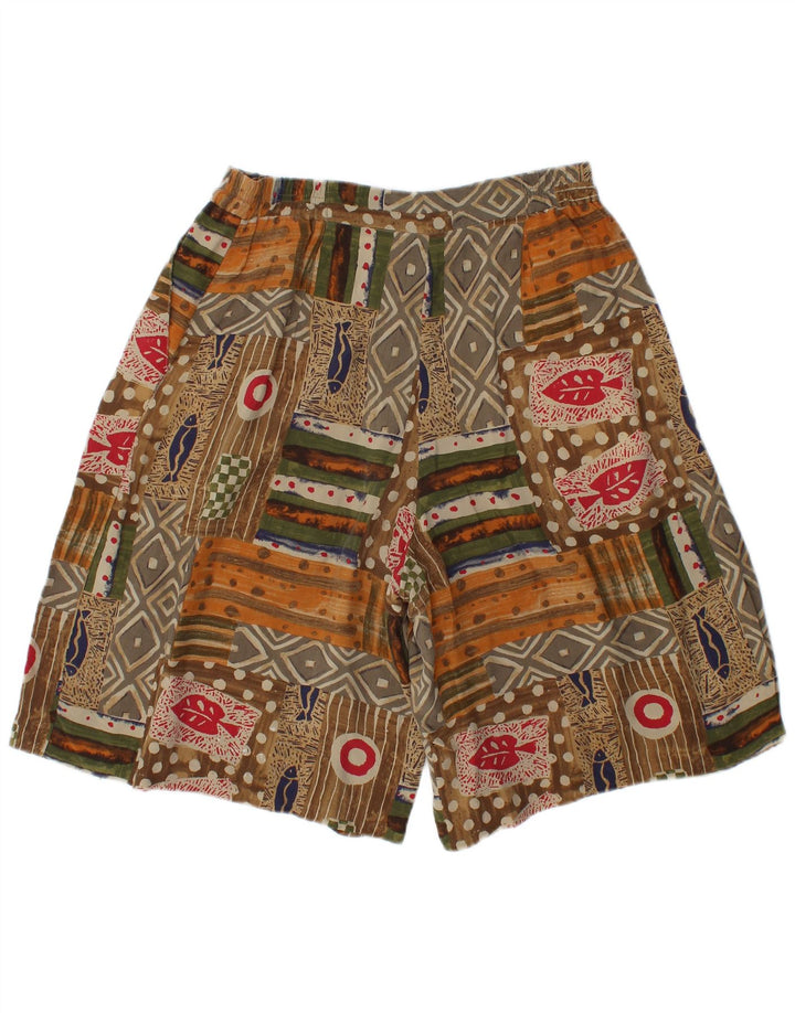 Shorts casual feminino VINTAGE de cintura alta IT 46 grande W28 multicolorido