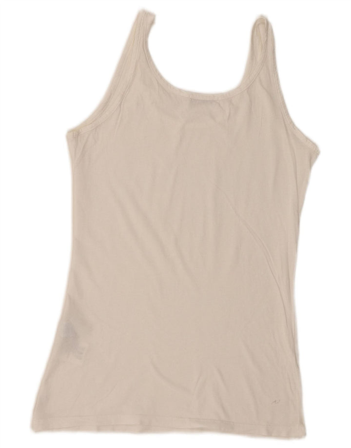 Colete feminino North Sails UK 10 pequeno algodão branco