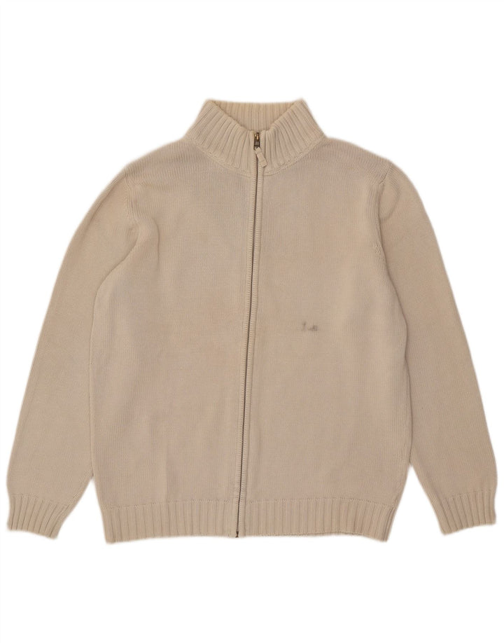Suéter cardigã masculino Zara grande branco