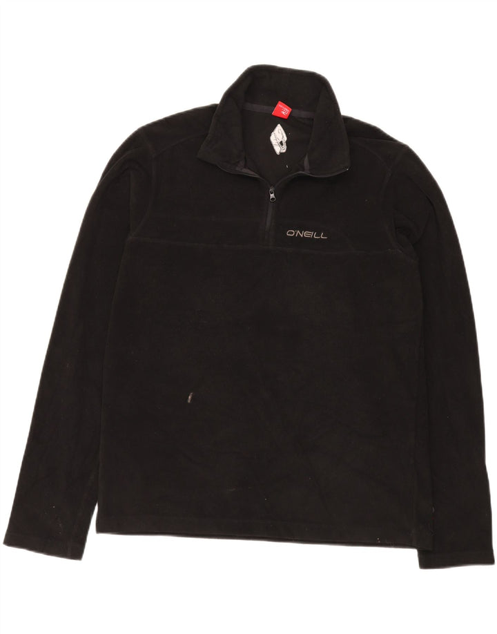 Suéter feminino de lã com zíper e gola O'NEILL UK 18 XL poliéster preto