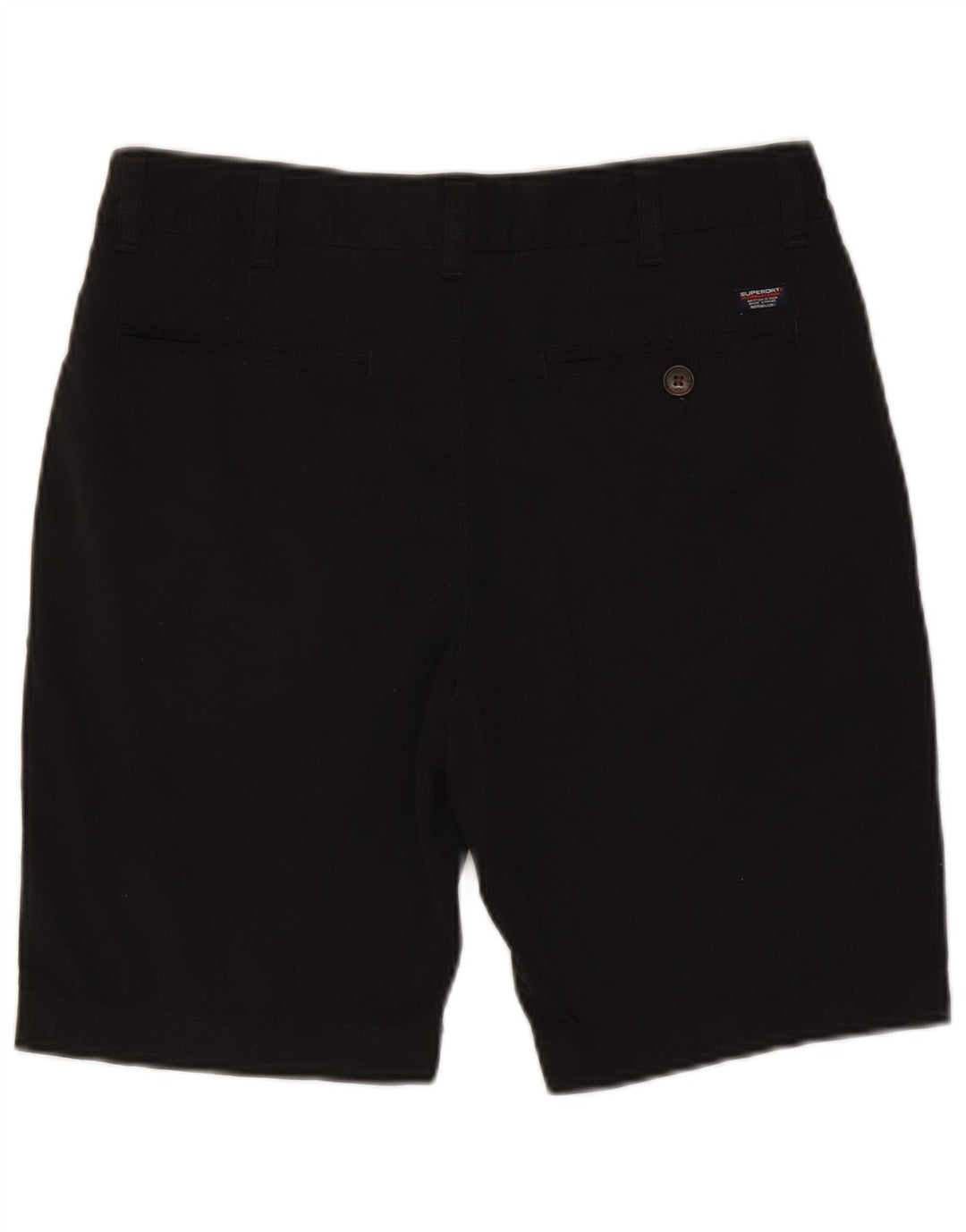 Shorts Chino Masculino SUPERDRY W32 Médio Algodão Preto